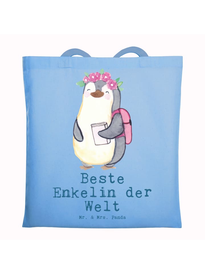 Сумка Mr. & Mrs. Panda Tragetasche Pinguin Beste Enkelin der Welt mit ..., небесно-синий
Сумка Mr. & Mrs. Panda Tragetasche Pinguin Beste Enkelin der Welt mit ..., небесно-синий