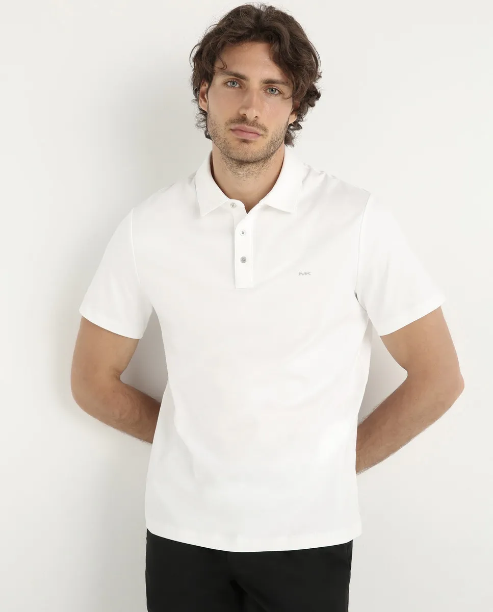 Мужская хлопковая рубашка-поло с вышитым логотипом Michael Kors, белый
Мужская хлопковая рубашка-поло с вышитым логотипом Michael Kors, белый