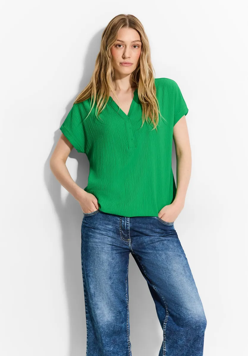 Блузка Cecil с короткими рукавами из мягкой смеси материалов, зеленый
Блузка Cecil с короткими рукавами из мягкой смеси материалов, зеленый