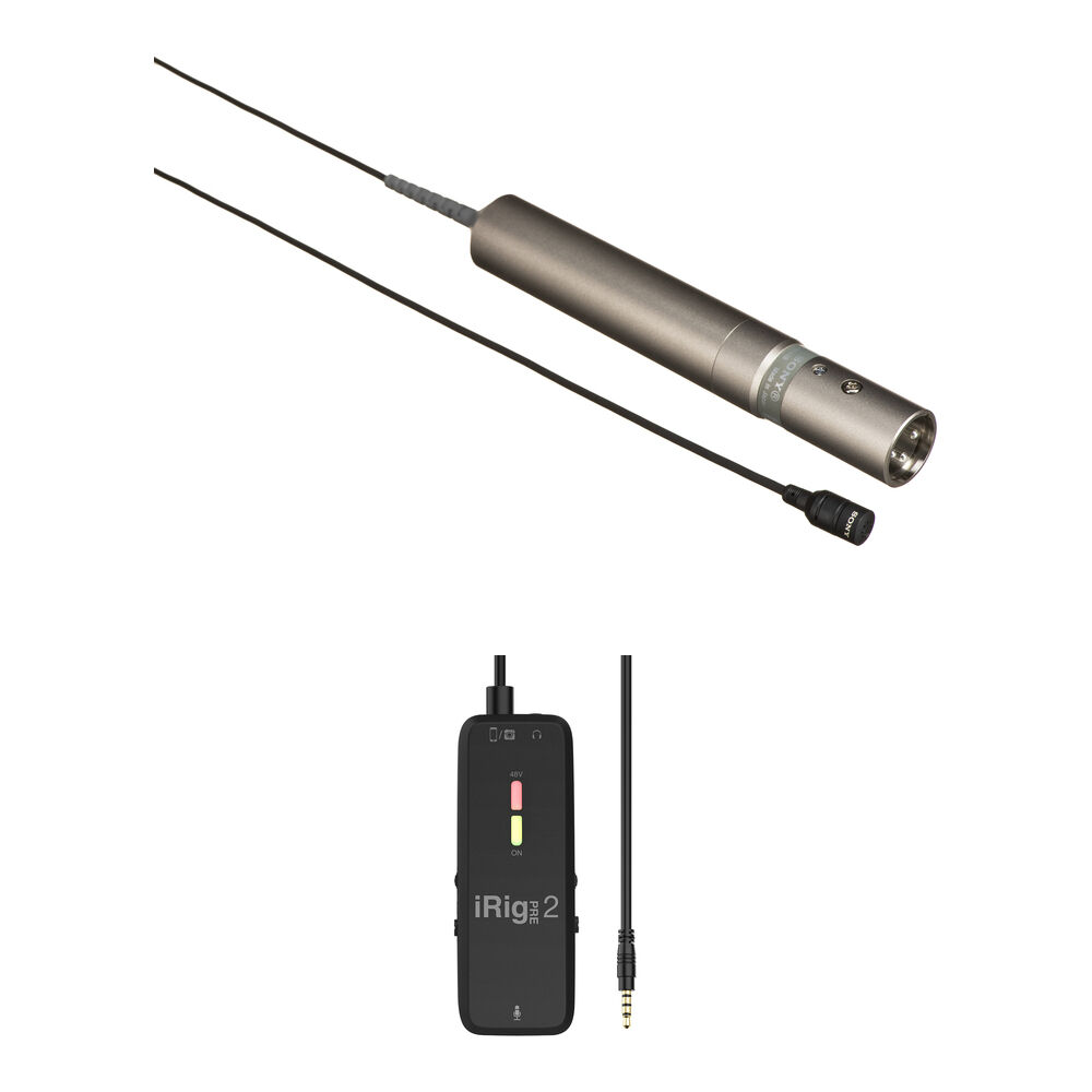 Комплект всенаправленного петличного микрофона Sony ECM-44B с микрофонным интерфейсом для смартфонов
Комплект всенаправленного петличного микрофона Sony ECM-44B с микрофонным интерфейсом для смартфонов