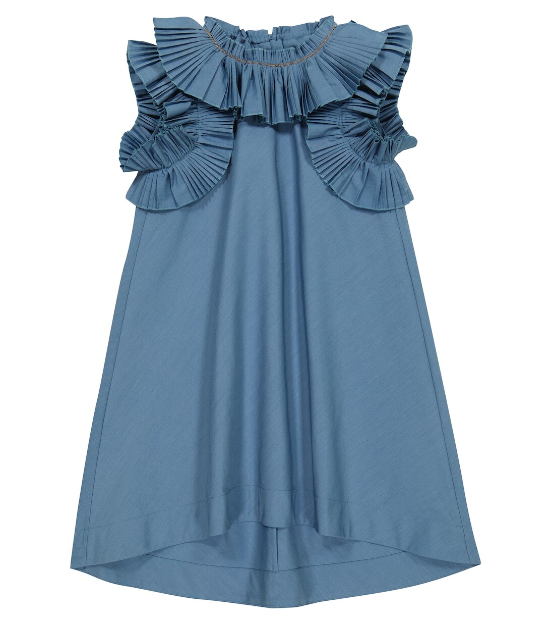 Платье с оборками Brunello Cucinelli, синий
Платье с оборками Brunello Cucinelli, синий