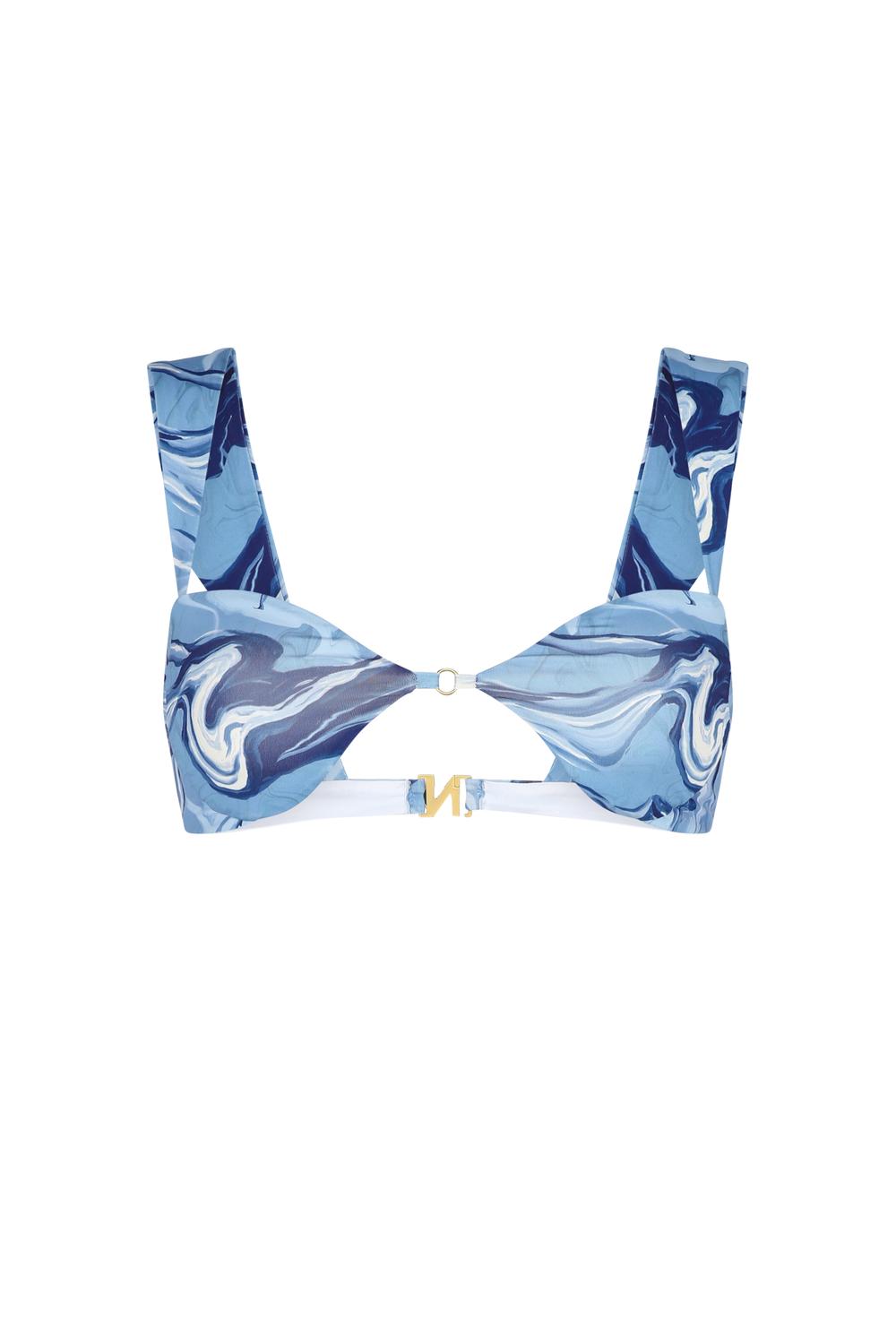 Флора балконет бикини топ в цвете Olas Azul Nelblu, Olas Azul
Флора балконет бикини топ в цвете Olas Azul Nelblu, Olas Azul
