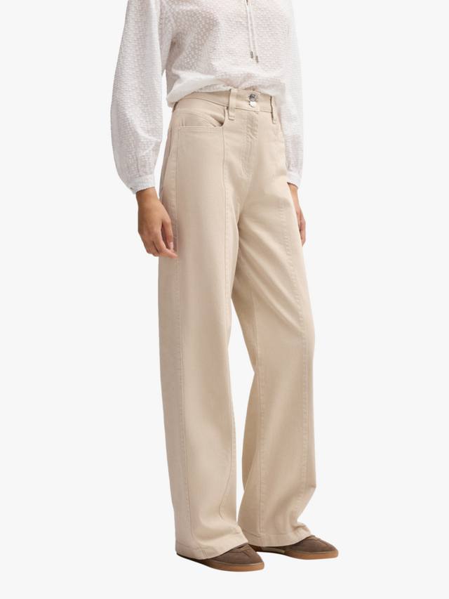 Брюки из хлопчатобумажной саржи tolala HUGO BOSS, бежевый
Брюки из хлопчатобумажной саржи tolala HUGO BOSS, бежевый