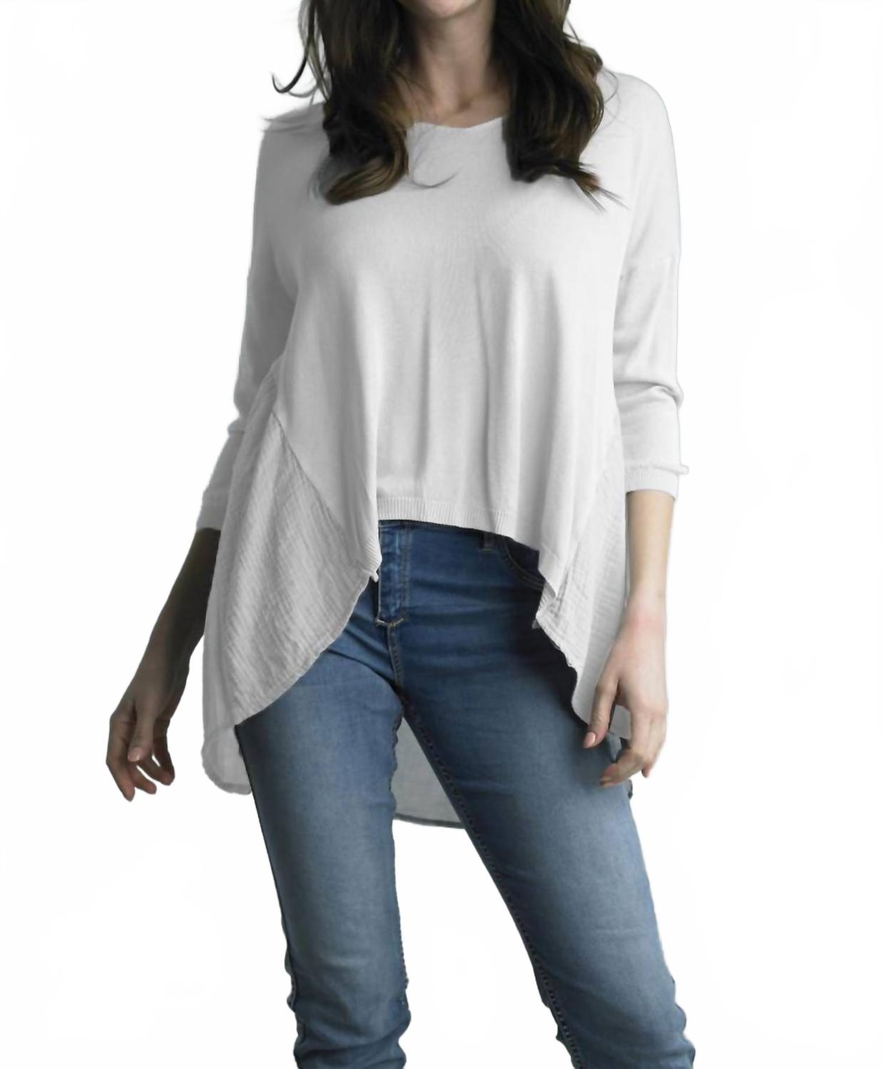 Топ с V-образным вырезом и рукавами 3/4, белый цвет TEMPO PARIS
Топ с V-образным вырезом и рукавами 3/4, белый цвет TEMPO PARIS