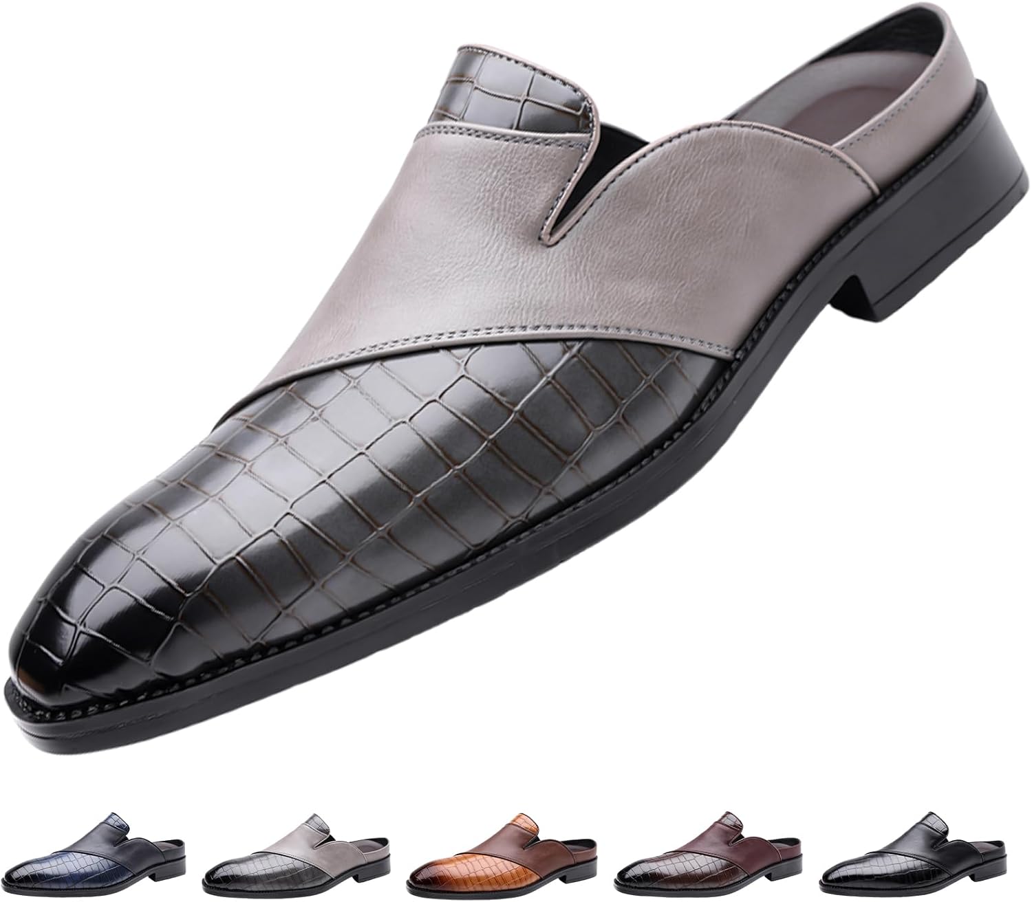 Мужские кожаные шлепанцы ADKGBE с принтом, с открытой пяткой и мягкой подкладкой, серый
Мужские кожаные шлепанцы ADKGBE с принтом, с открытой пяткой и мягкой подкладкой, серый