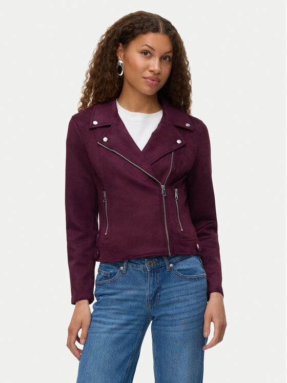 Куртка из искусственной кожи regular fit Jose 10300938 Vero Moda, фиолетовый 
Куртка из искусственной кожи regular fit Jose 10300938 Vero Moda, фиолетовый