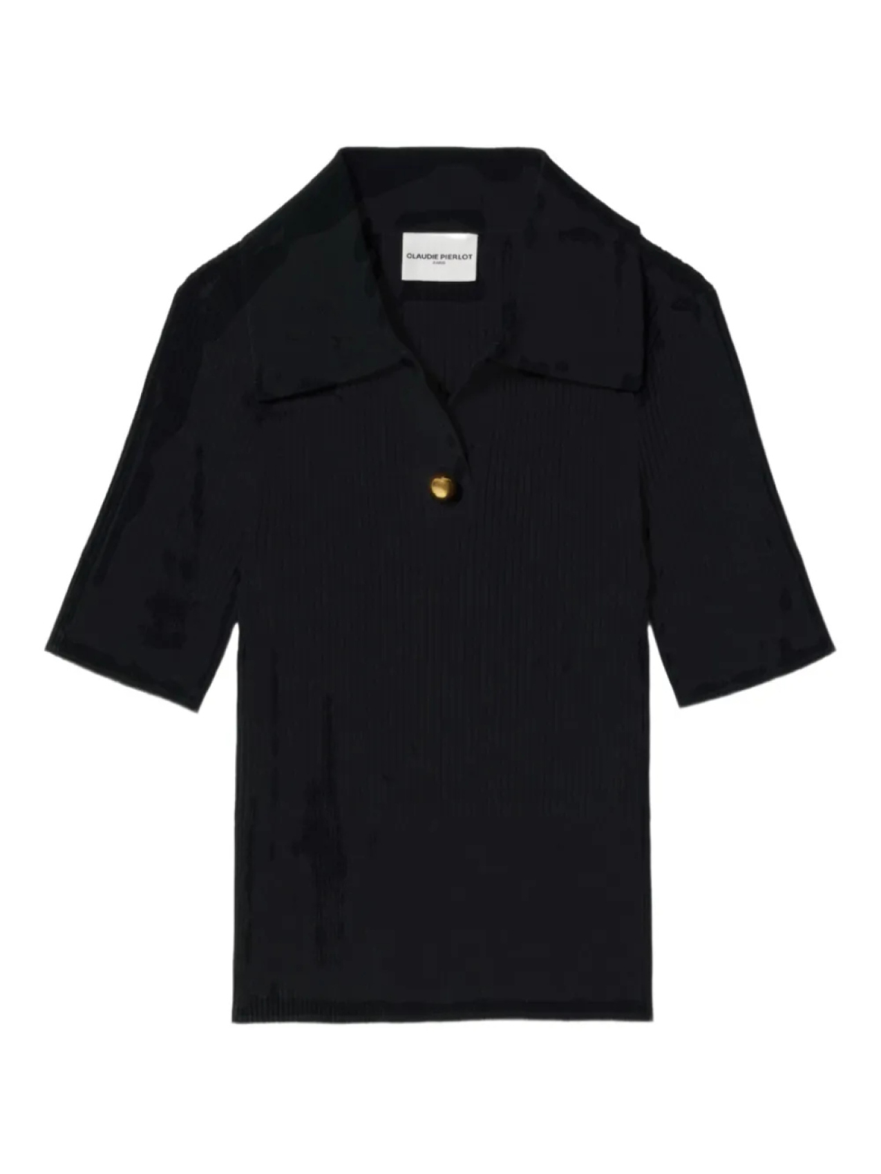 Топ тонкой вязки Claudie Pierlot, черный 
Топ тонкой вязки Claudie Pierlot, черный