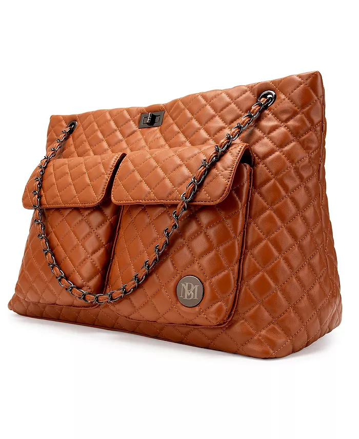 Сумка-тоут Diana из искусственной кожи для путешествий на выходные Badgley Mischka, коричневый
Сумка-тоут Diana из искусственной кожи для путешествий на выходные Badgley Mischka, коричневый