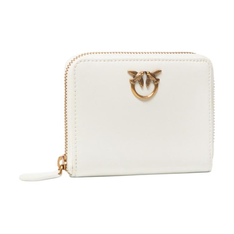 Кожаная короткая женская сумка-кошелёк белая PINKO
Кожаная короткая женская сумка-кошелёк белая PINKO