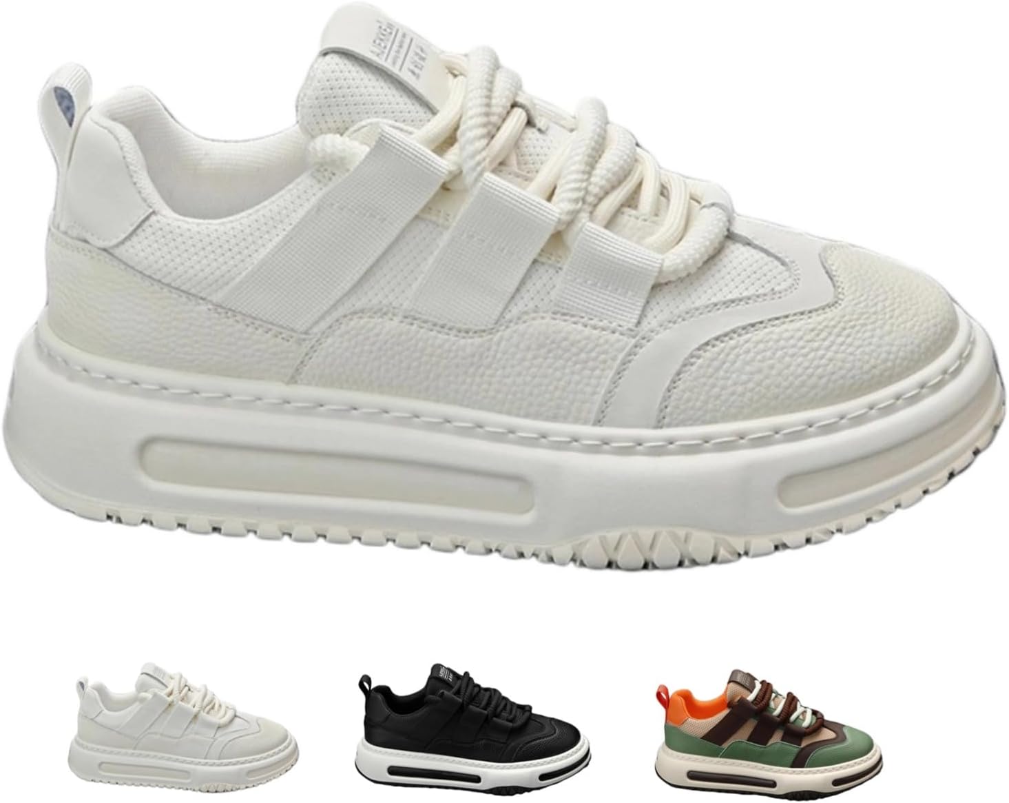 Кроссовки MACEFIL в ретро стиле для мужчин и женщин, с толстой подошвой, нескользящие, дышащие, удобные, платформенные, уличная обувь, белый
Кроссовки MACEFIL в ретро стиле для мужчин и женщин, с толстой подошвой, нескользящие, дышащие, удобные, платформенные, уличная обувь, белый