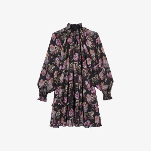 Мини-Платье из эластичной ткани с высоким воротом и оборками The Kooples, черный
Мини-Платье из эластичной ткани с высоким воротом и оборками The Kooples, черный