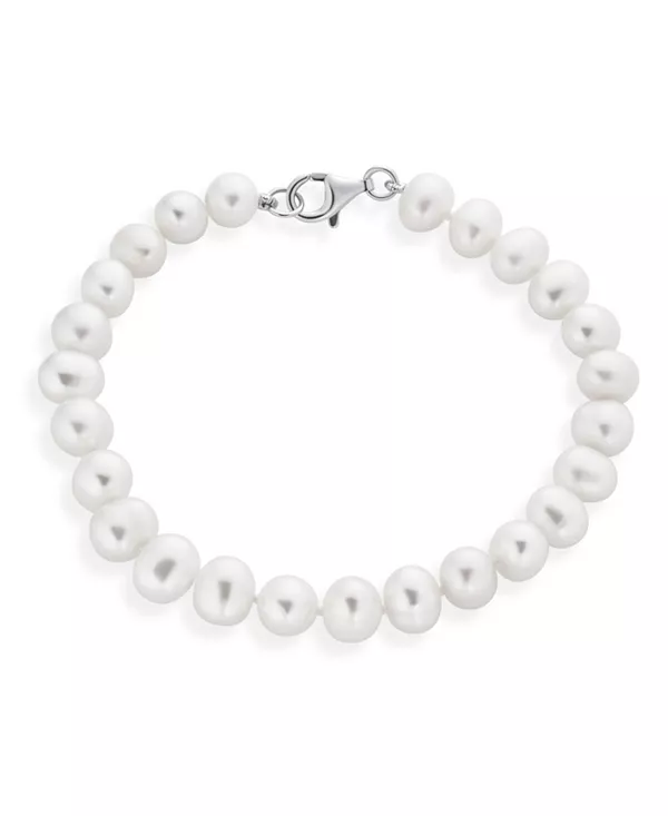 Классический простой браслет из белого пресноводного культивированного жемчуга 7,5–8 мм, завязанный вручную, стерлинговое серебро, 7 дюймов Bling Jewelry, white
Классический простой браслет из белого пресноводного культивированного жемчуга 7,5–8 мм, завязанный вручную, стерлинговое серебро, 7 дюймов Bling Jewelry, white