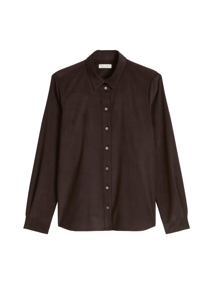 Блузка с длинными рукавами и воротником Кент темно-кофейного цвета Marc O'Polo
Блузка с длинными рукавами и воротником Кент темно-кофейного цвета Marc O'Polo