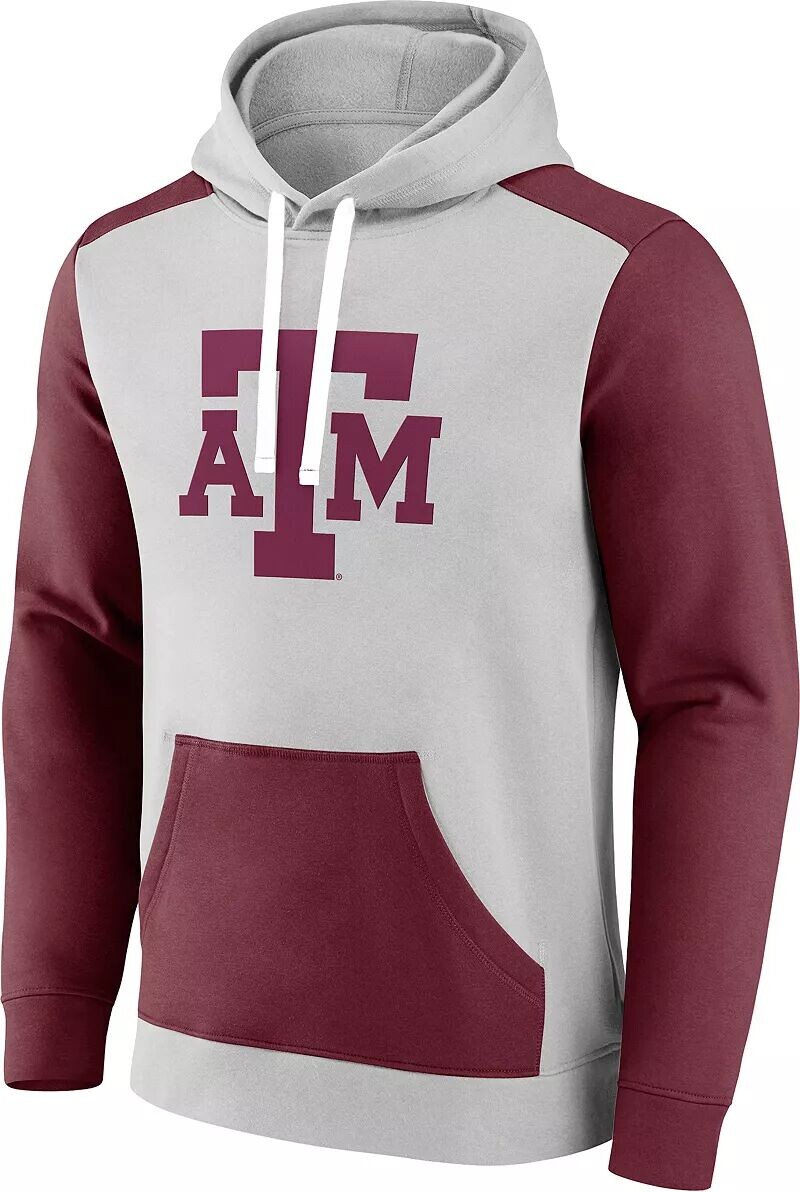 Мужской серый пуловер с капюшоном NCAA Texas A&M Aggies с цветными блоками
Мужской серый пуловер с капюшоном NCAA Texas A&M Aggies с цветными блоками