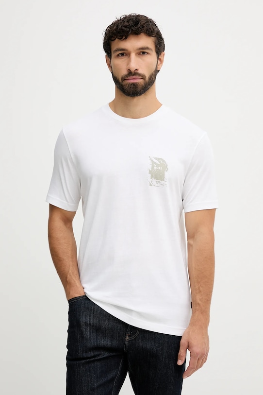 Хлопковая футболка Boss Orange, бежевый
Хлопковая футболка Boss Orange, бежевый