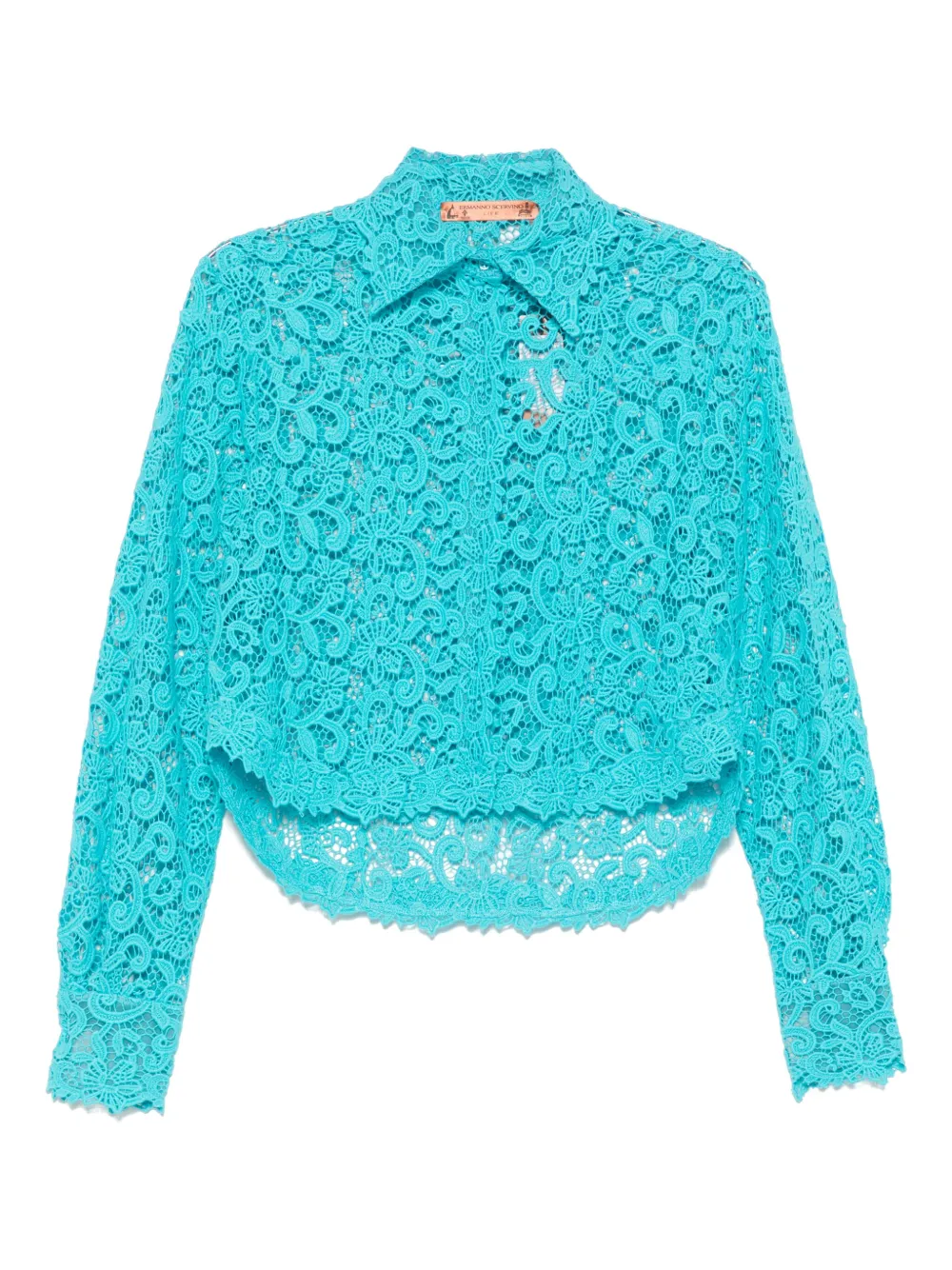 Кружевная рубашка Ermanno Scervino, синий
Кружевная рубашка Ermanno Scervino, синий