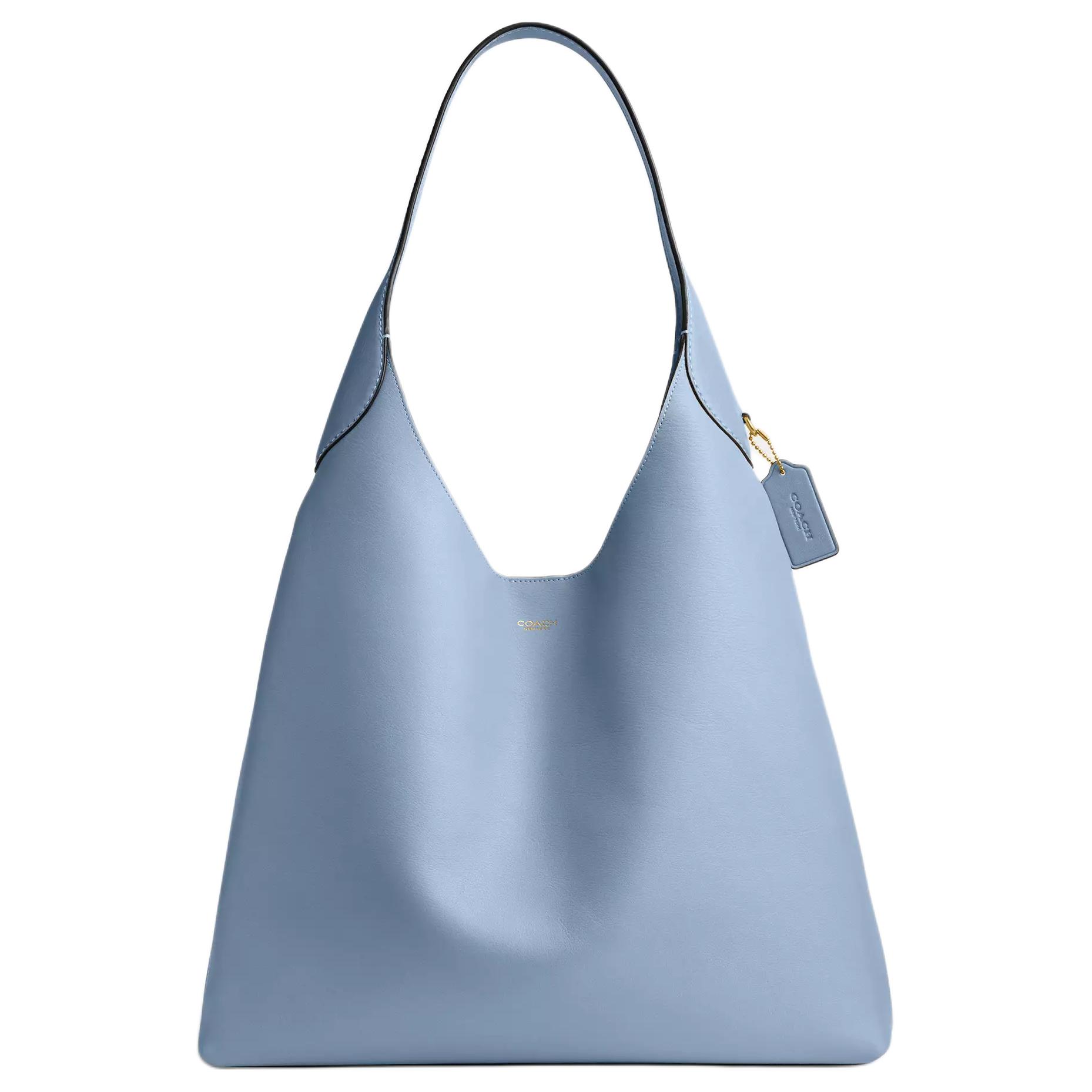 COACH Сумка через плечо Brooklyn Grain Leather, большая, женская, синяя
COACH Сумка через плечо Brooklyn Grain Leather, большая, женская, синяя