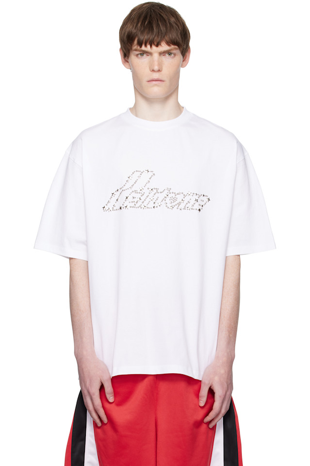 Футболка с жемчужным логотипом 'we11done' We11Done, белый
Футболка с жемчужным логотипом 'we11done' We11Done, белый