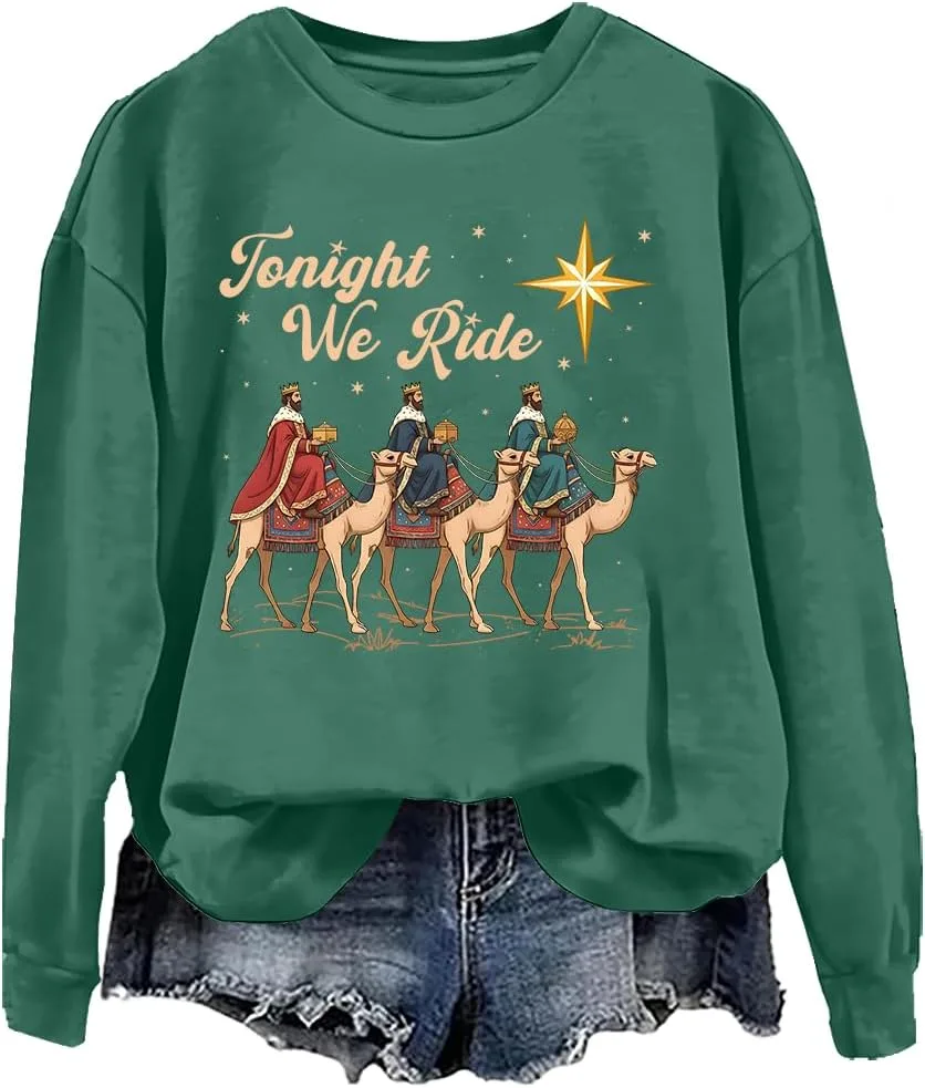 Ретро свитшот Tonight We Ride, рождественская толстовка Christian woati
Ретро свитшот Tonight We Ride, рождественская толстовка Christian woati