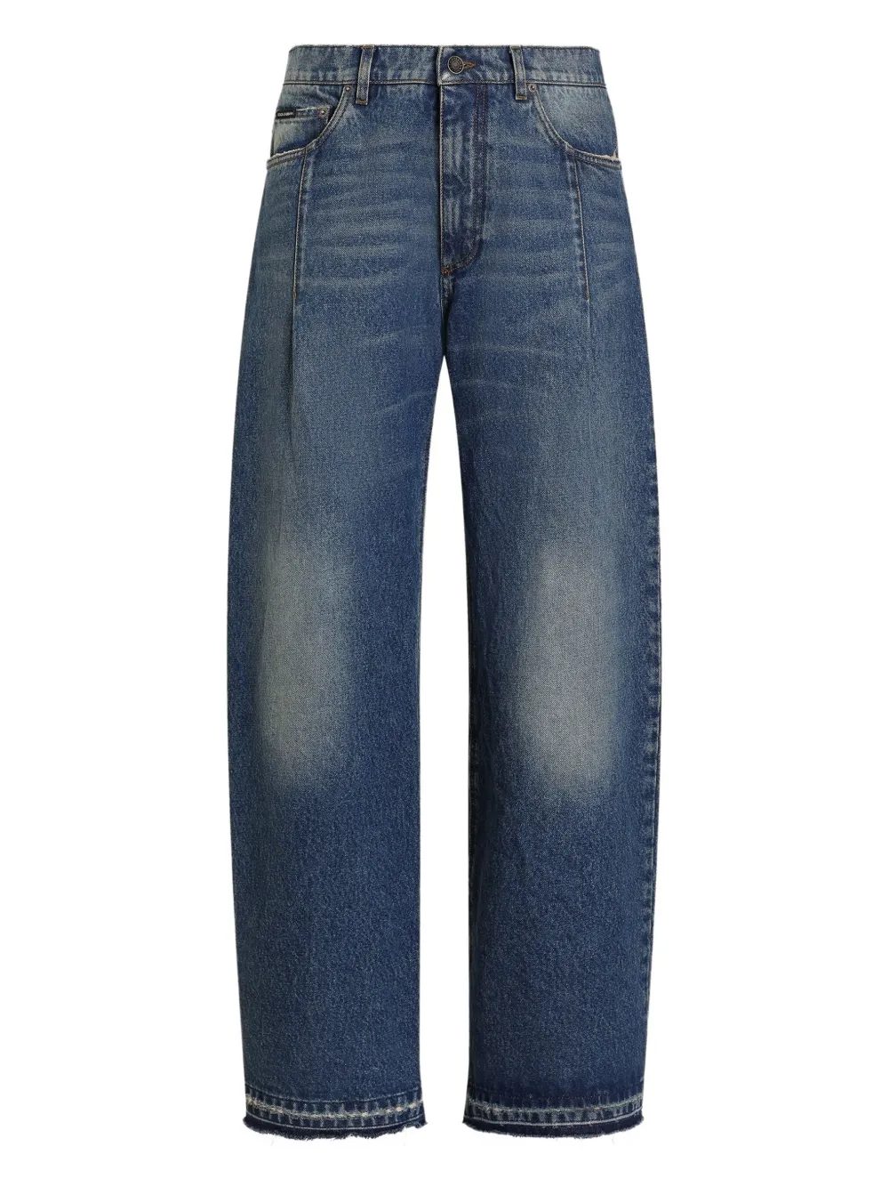 Широкие джинсы с бахромой и логотипом DOLCE & GABBANA, синий
Широкие джинсы с бахромой и логотипом DOLCE & GABBANA, синий