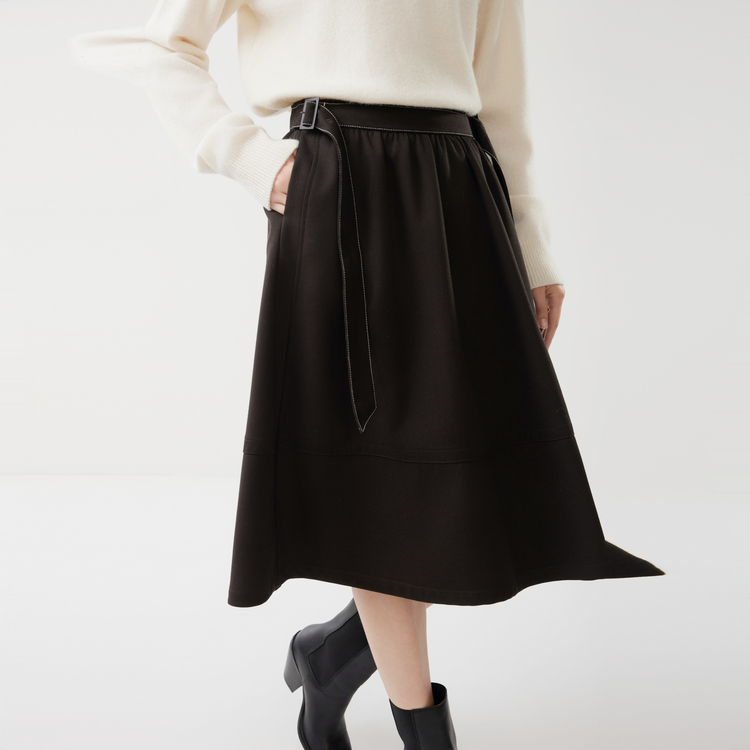 ELLE Повседневная длинная юбка для женщин Coffee Moderate Mid Length
ELLE Повседневная длинная юбка для женщин Coffee Moderate Mid Length