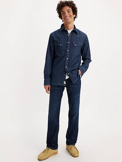 505 Мужские джинсы обычного кроя Levi's, цвет Nail Loop Knot - Dark Wash - Stretch
505 Мужские джинсы обычного кроя Levi's, цвет Nail Loop Knot - Dark Wash - Stretch