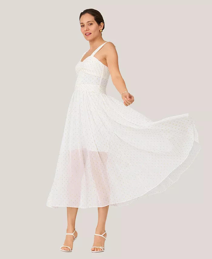 Женское платье миди с металлическим принтом и плиссировкой J Mendel, белый
Женское платье миди с металлическим принтом и плиссировкой J Mendel, белый