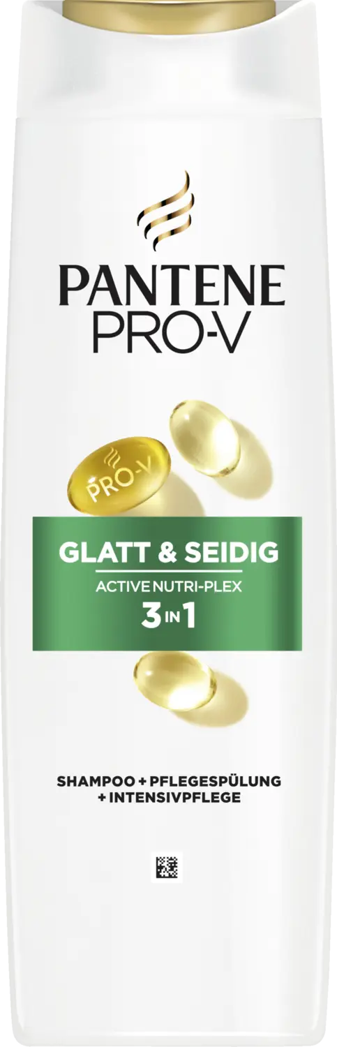 Шампунь Pantene Pro-V Haarshampoo 3in1 Glatt & Seidig
Шампунь Pantene Pro-V Haarshampoo 3in1 Glatt & Seidig
