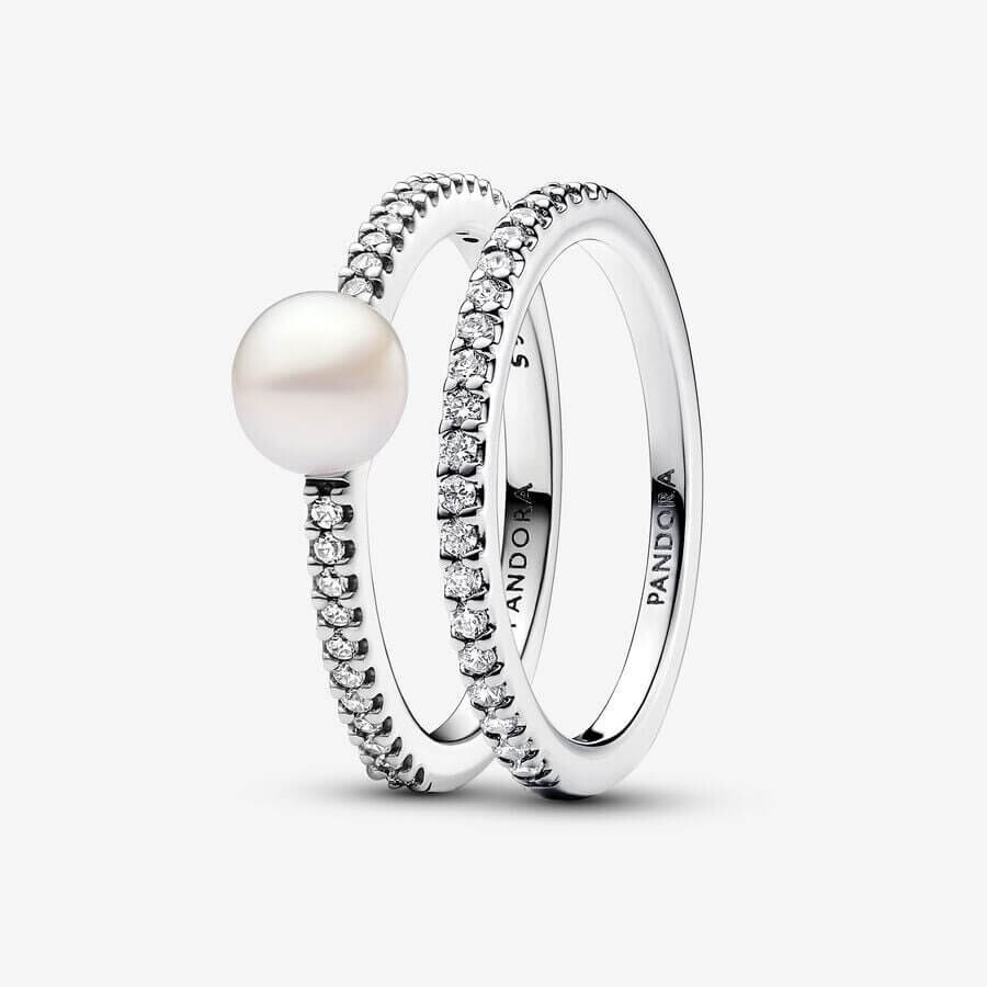 Ювелирный комплект Pandora Timeless Treated Freshwater Cultured Pearl Ring Band, 2 предмета
Ювелирный комплект Pandora Timeless Treated Freshwater Cultured Pearl Ring Band, 2 предмета