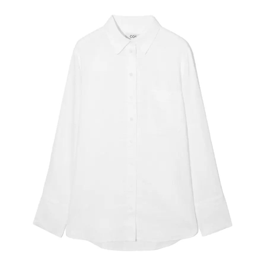 Рубашка COS Oversized Linen, белый
Рубашка COS Oversized Linen, белый