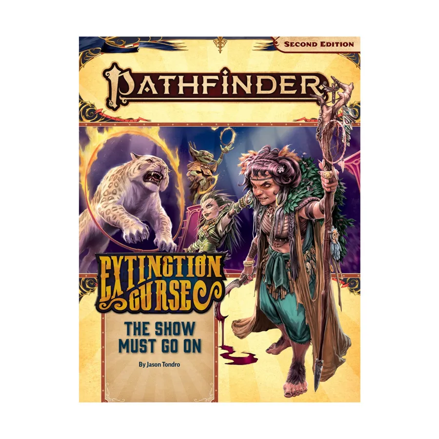 #151 "Extinction Curse #1 - The Show Must Go On", Pathfinder Roleplaying Game (2nd Edition) - Adventure Path #145 - #174, мягкая обложка
#151 "Extinction Curse #1 - The Show Must Go On", Pathfinder Roleplaying Game (2nd Edition) - Adventure Path #145 - #174, мягкая обложка