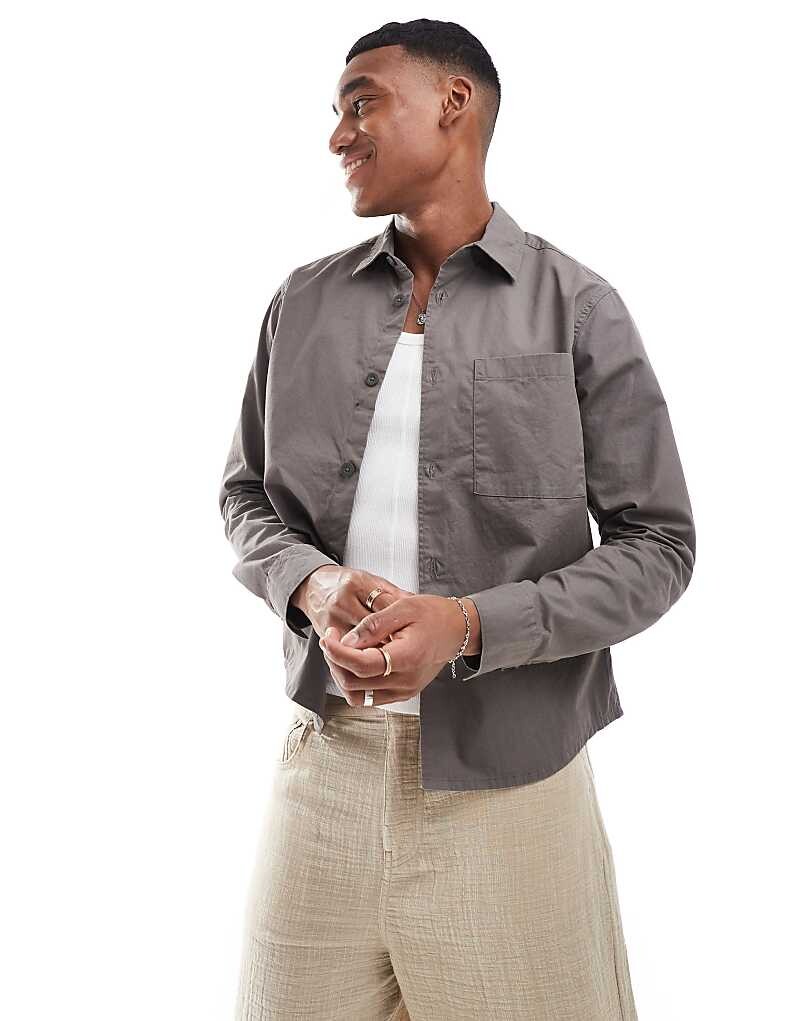 Рубашка с длинными рукавами Only & Sons и графитовой декоративной надписью Frayed
Рубашка с длинными рукавами Only & Sons и графитовой декоративной надписью Frayed