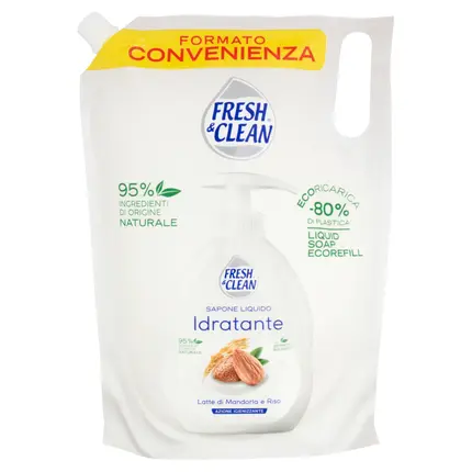 Fresh Clean Увлажняющее жидкое мыло с миндалем и рисом - 1 литр Fresh & Clean
Fresh Clean Увлажняющее жидкое мыло с миндалем и рисом - 1 литр Fresh & Clean