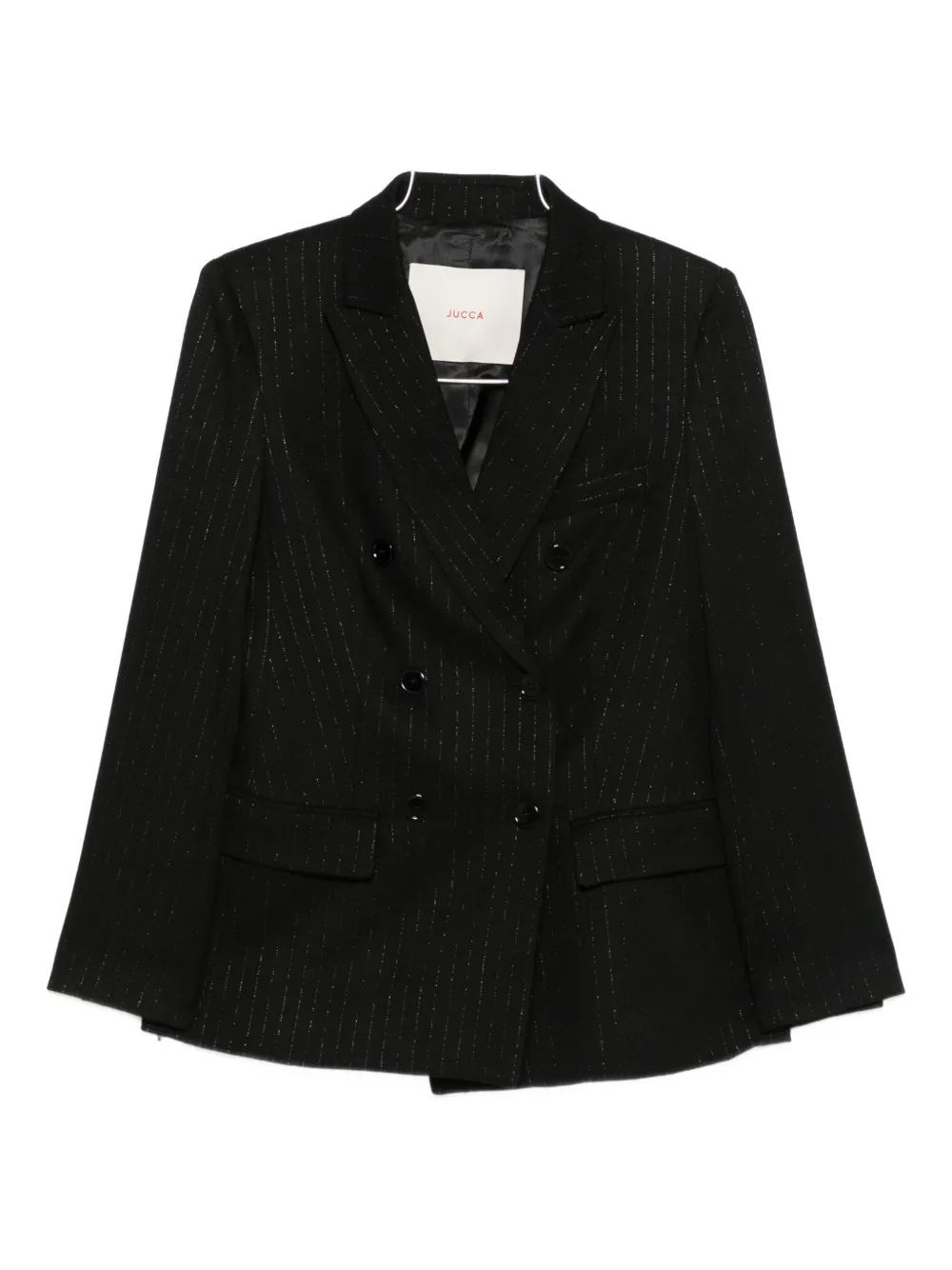 Двубортный костюм в полоску Jucca Approved, черный
Двубортный костюм в полоску Jucca Approved, черный