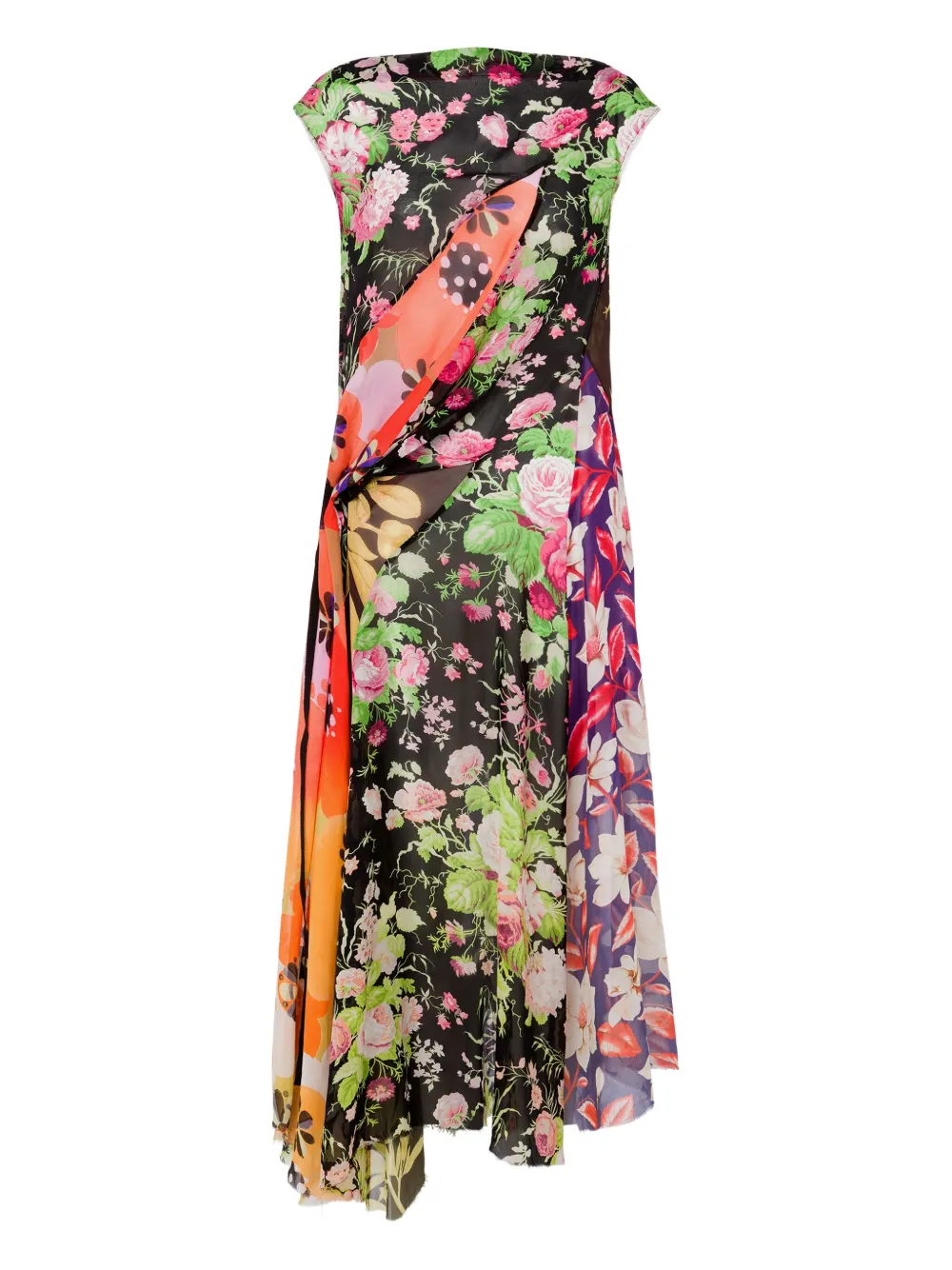 Платье асимметричного кроя с цветочным принтом Moschino, черный
Платье асимметричного кроя с цветочным принтом Moschino, черный