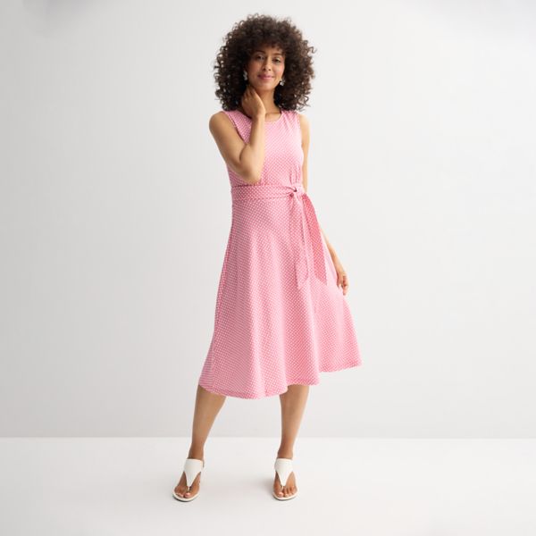 Женское платье с поясом в стиле "fit & flare" Croft & Barrow, цвет pink micro ratan
Женское платье с поясом в стиле "fit & flare" Croft & Barrow, цвет pink micro ratan