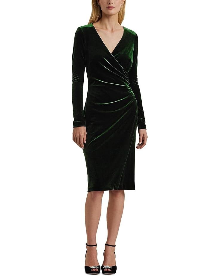 Платье Lauren Ralph Lauren Stretch Velvet Surplice Dress, цвет Emerald Green Velvet
Платье Lauren Ralph Lauren Stretch Velvet Surplice Dress, цвет Emerald Green Velvet