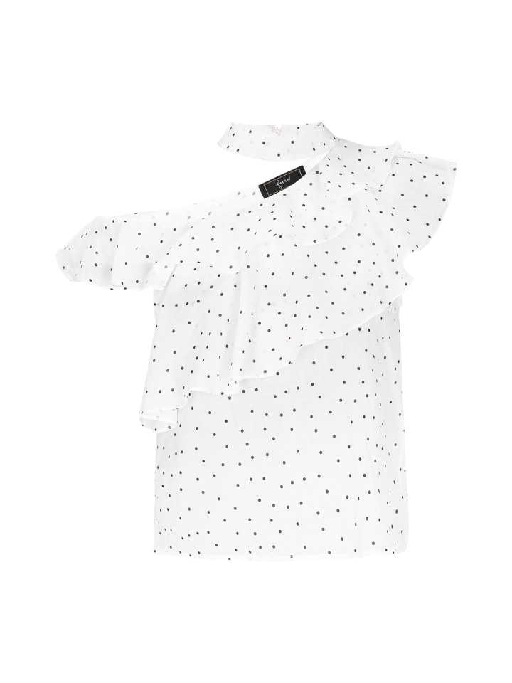 Блузка faina, цвет offwhite black 
Блузка faina, цвет offwhite black