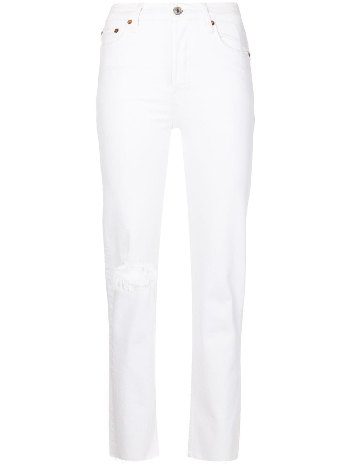 RE/DONE прямые джинсы с эффектом потертости, белый
RE/DONE прямые джинсы с эффектом потертости, белый