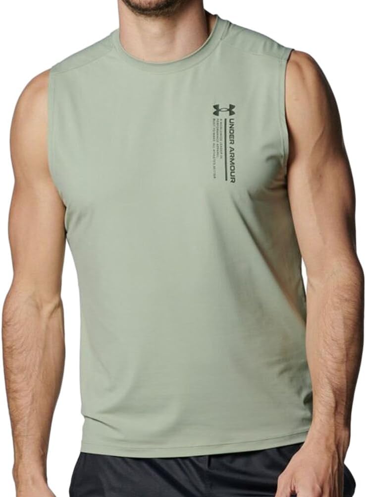 Мужская тренировочная футболка Under Armour UA с напульсниками, зеленый
Мужская тренировочная футболка Under Armour UA с напульсниками, зеленый