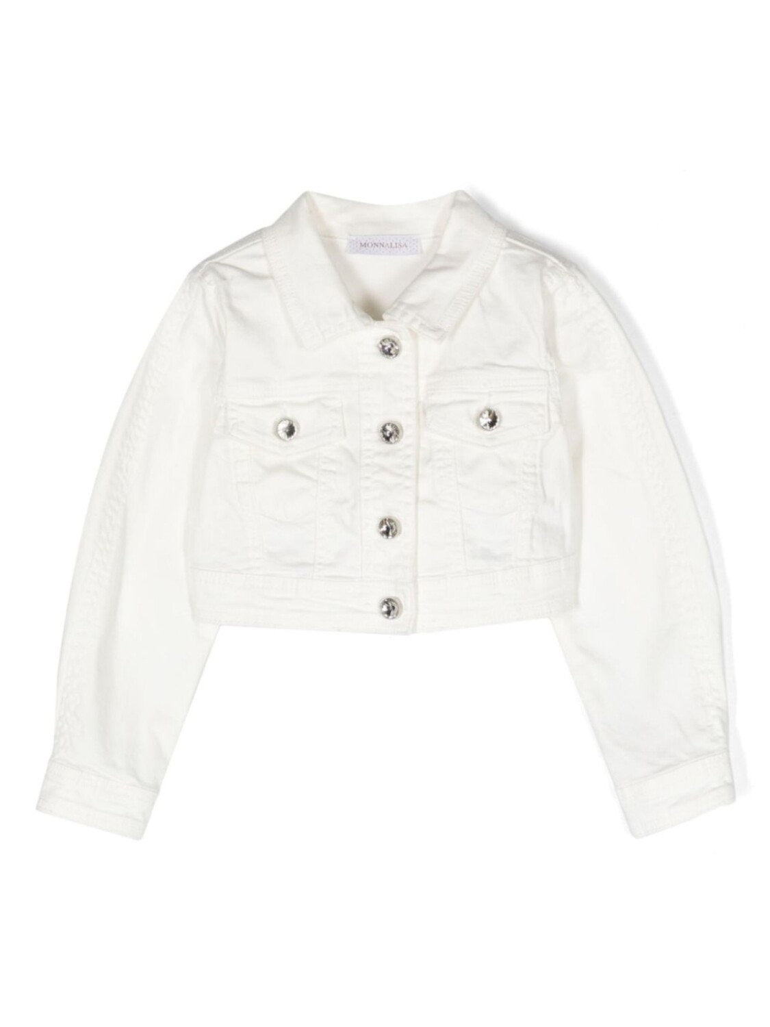 Monnalisa джинсовая куртка с кристаллами, белый
Monnalisa джинсовая куртка с кристаллами, белый