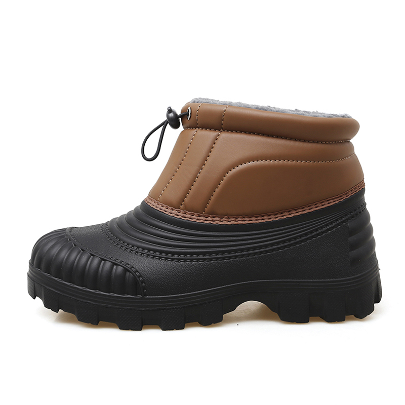 KUPE Износостойкие амортизирующие противоскользящие короткие зимние ботинки мужские коричневые, цвет Brown 
KUPE Износостойкие амортизирующие противоскользящие короткие зимние ботинки мужские коричневые, цвет Brown