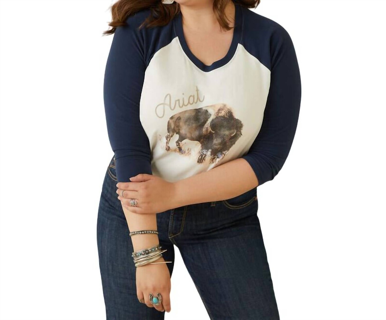 Темно-синяя футболка Painted Dreams Ariat, темно-синий 
Темно-синяя футболка Painted Dreams Ariat, темно-синий