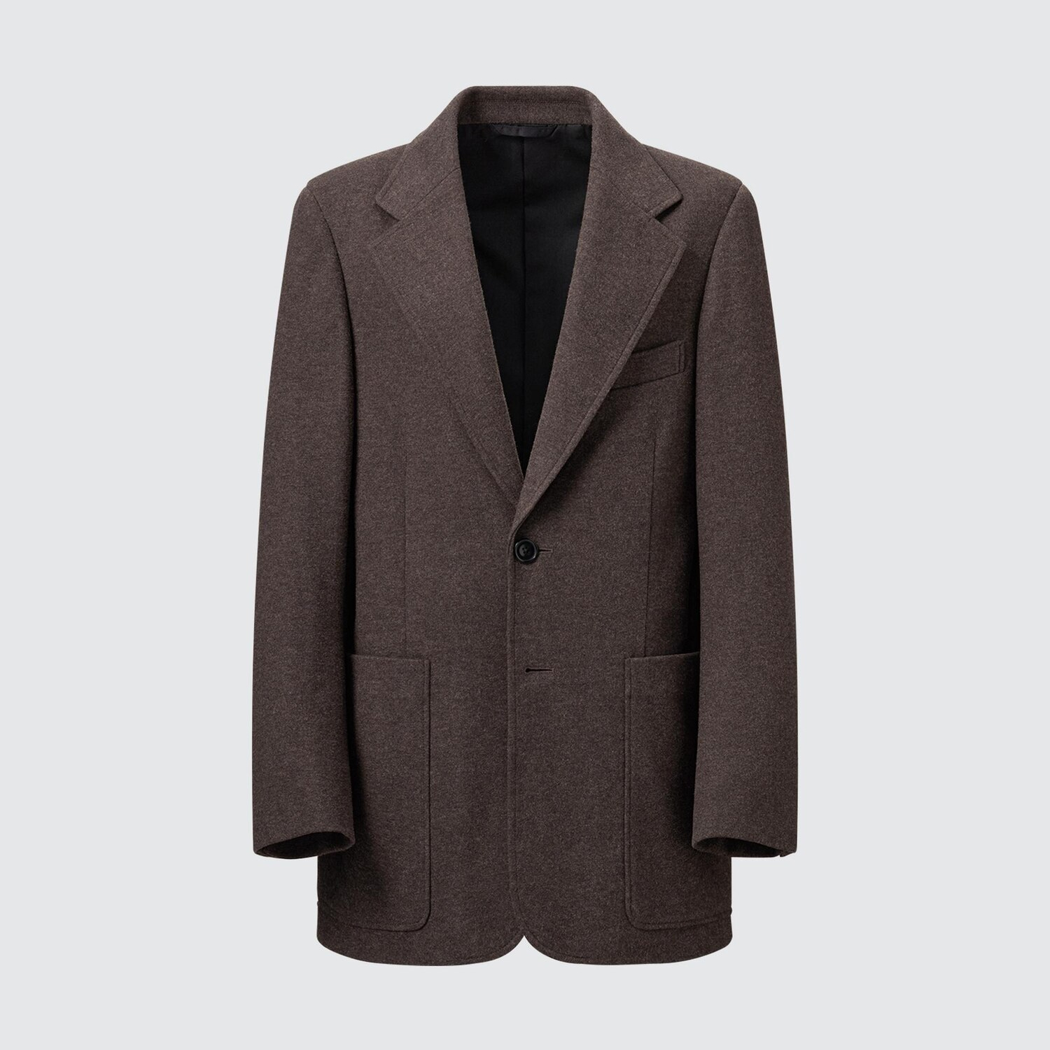 Трикотажный пиджак Uniqlo (Co-ord), 38 темно-коричневый 
Трикотажный пиджак Uniqlo (Co-ord), 38 темно-коричневый
