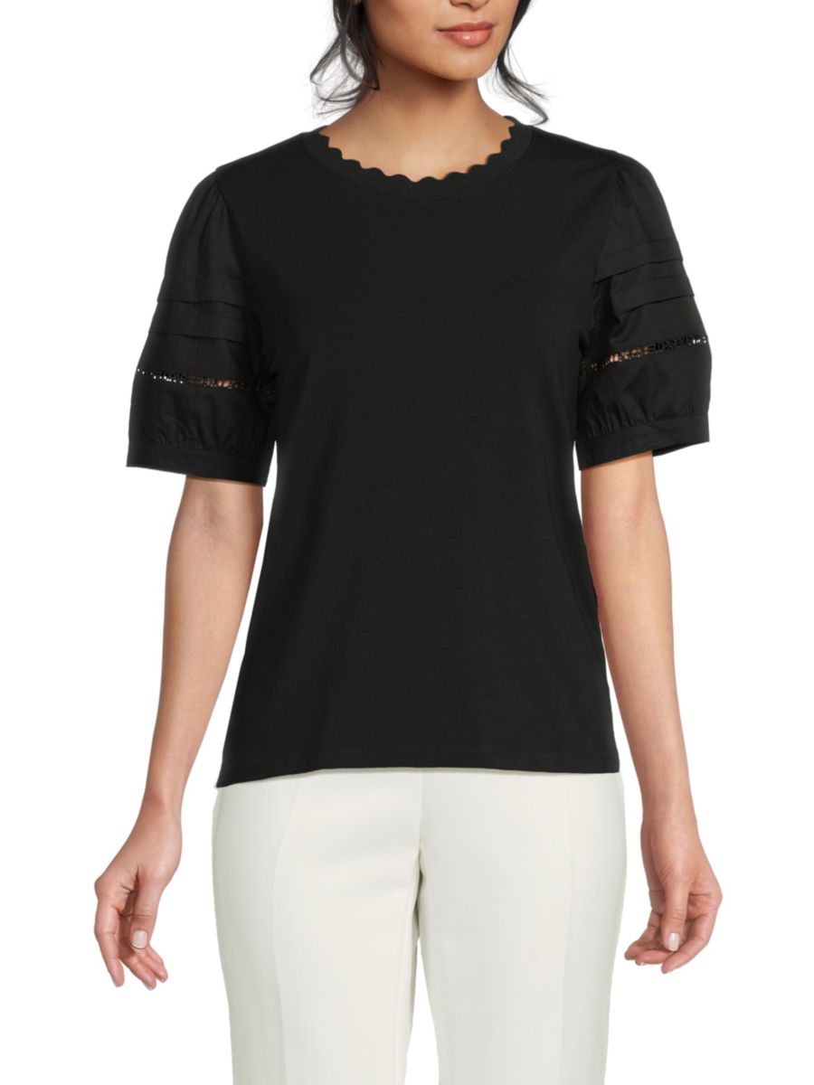 Кружевной топ с круглым вырезом и логотипом Karl Lagerfeld Paris, черный
Кружевной топ с круглым вырезом и логотипом Karl Lagerfeld Paris, черный