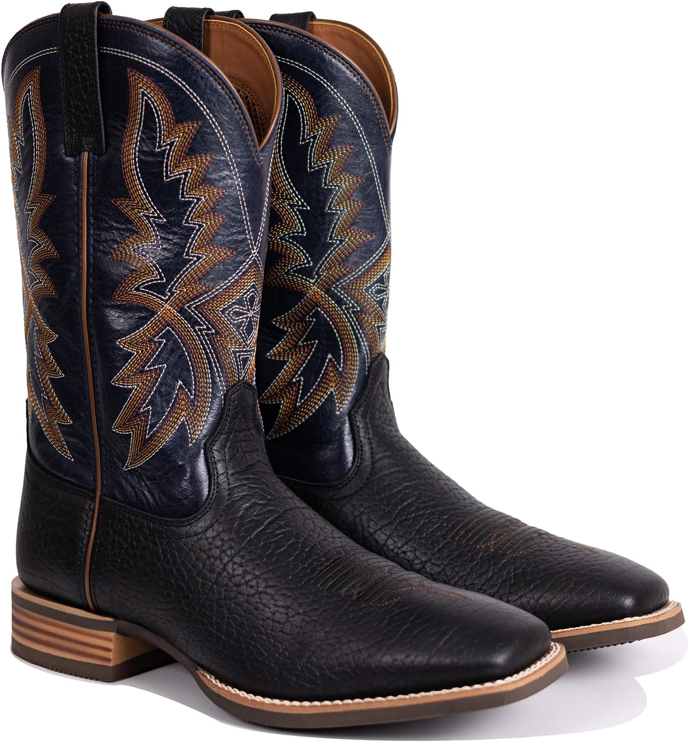 Мужские ковбойские ботинки Palitutu из цельной кожи, вестерн-стиль, ретро, с широким квадратным носком, прочные, классические с вышивкой, без шнурков, с противоскользящей подошвой, синий
Мужские ковбойские ботинки Palitutu из цельной кожи, вестерн-стиль, ретро, с широким квадратным носком, прочные, классические с вышивкой, без шнурков, с противоскользящей подошвой, синий