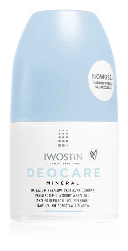 Роликовый антиперспирант для очень чувствительной кожи с минералами Iwostin Deocare Mineral 
Роликовый антиперспирант для очень чувствительной кожи с минералами Iwostin Deocare Mineral