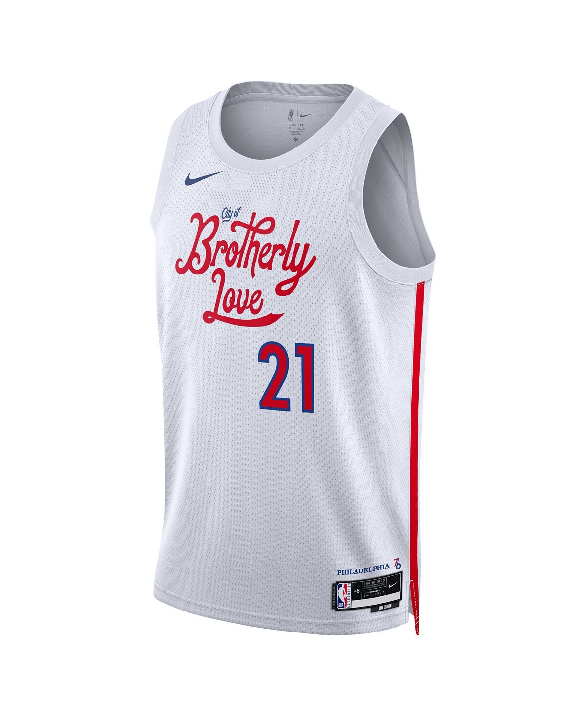 Мужская и женская футболка joel embiid white philadelphia 76ers 2022/23 city edition swingman jersey Nike, белый
Мужская и женская футболка joel embiid white philadelphia 76ers 2022/23 city edition swingman jersey Nike, белый