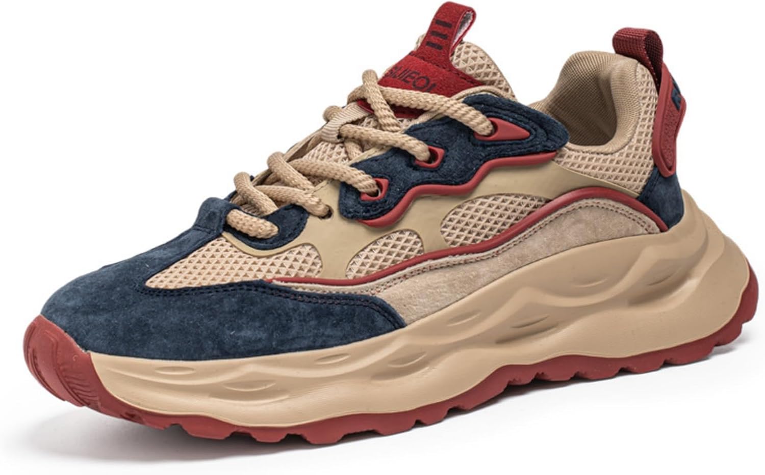 Мужские кроссовки Netehadi, дышащие с сеткой, кожаные, на шнуровке, с платформой, повседневные, противоскользящие, с круглым носком, для вождения, ходьбы, тенниса и бега, красный/синий
Мужские кроссовки Netehadi, дышащие с сеткой, кожаные, на шнуровке, с платформой, повседневные, противоскользящие, с круглым носком, для вождения, ходьбы, тенниса и бега, красный/синий