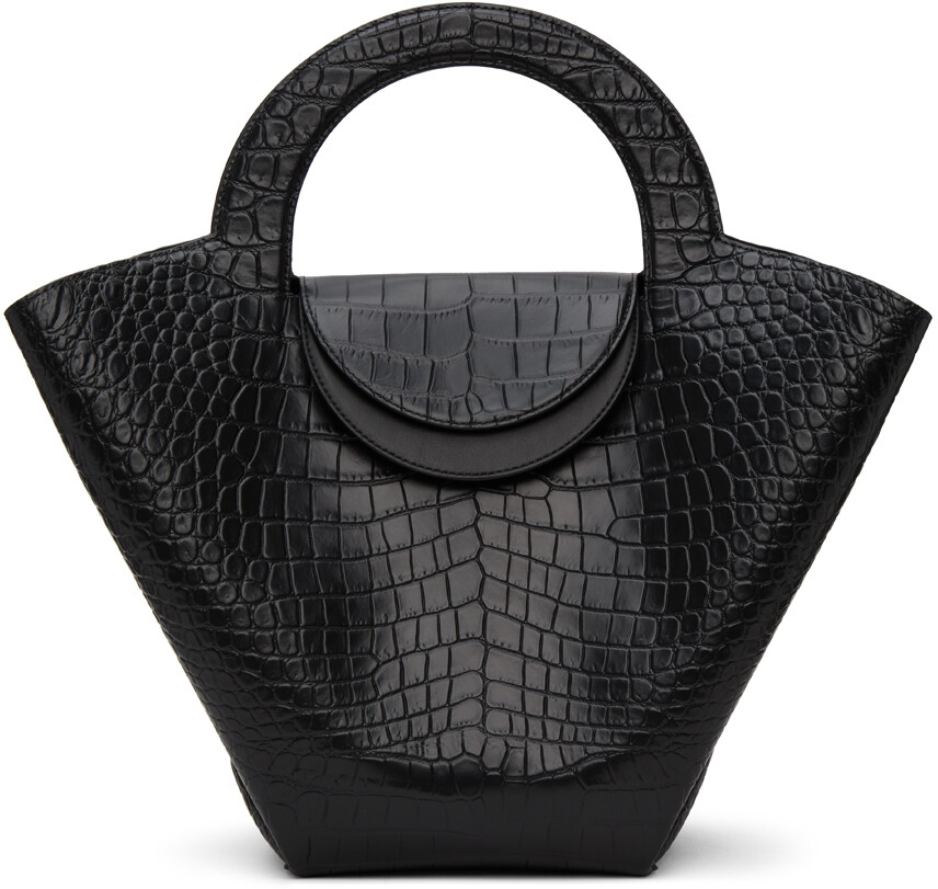 Черная объемная сумка с короткими ручками под кожу крокодила Bottega Veneta, Черный, Черная объемная сумка с короткими ручками под кожу крокодила Bottega Veneta
Черная объемная сумка с короткими ручками под кожу крокодила Bottega Veneta, Черный, Черная объемная сумка с короткими ручками под кожу крокодила Bottega Veneta